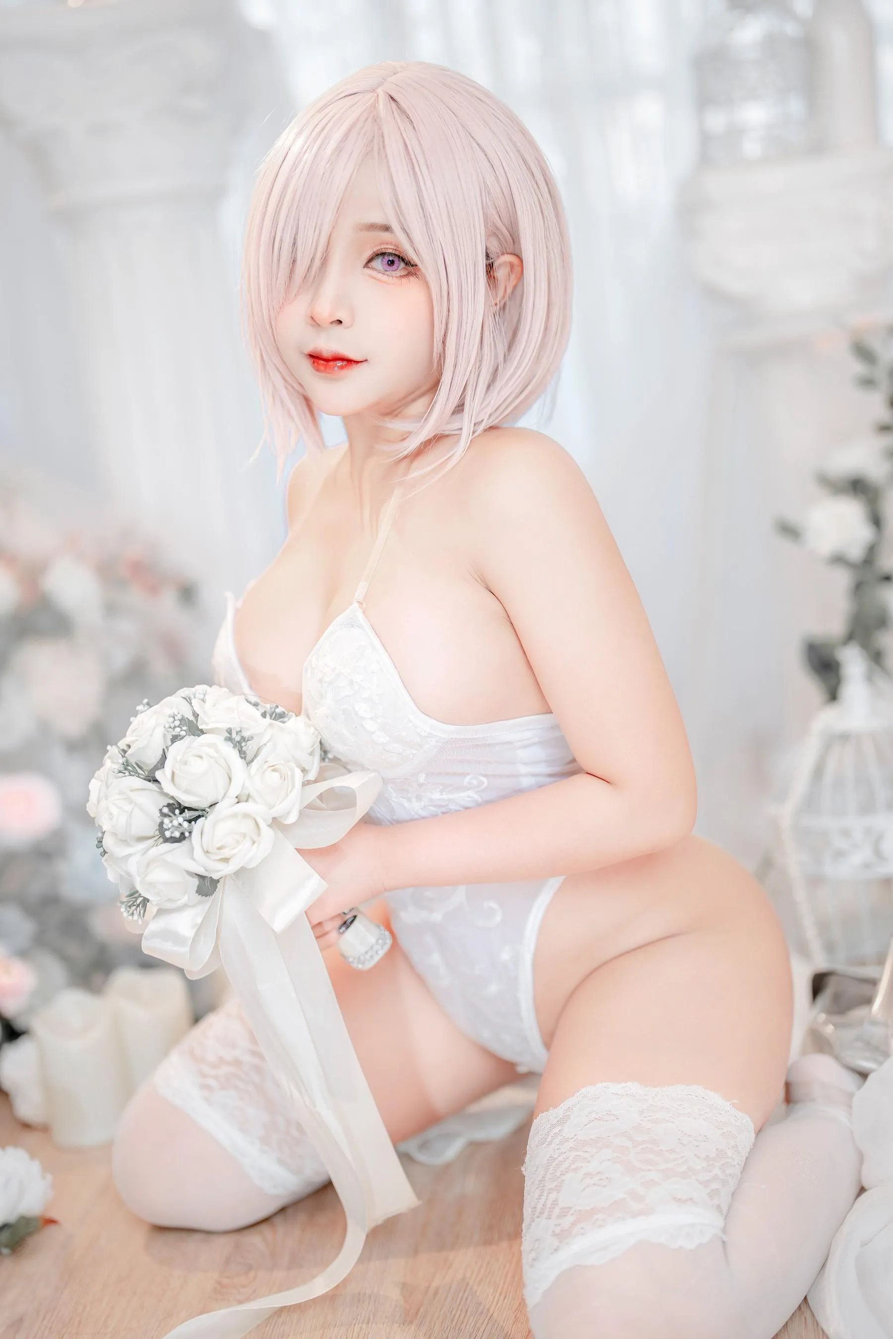 Sayo Momo – NO.23 Mashu white lingerie body oil [58P]插图
